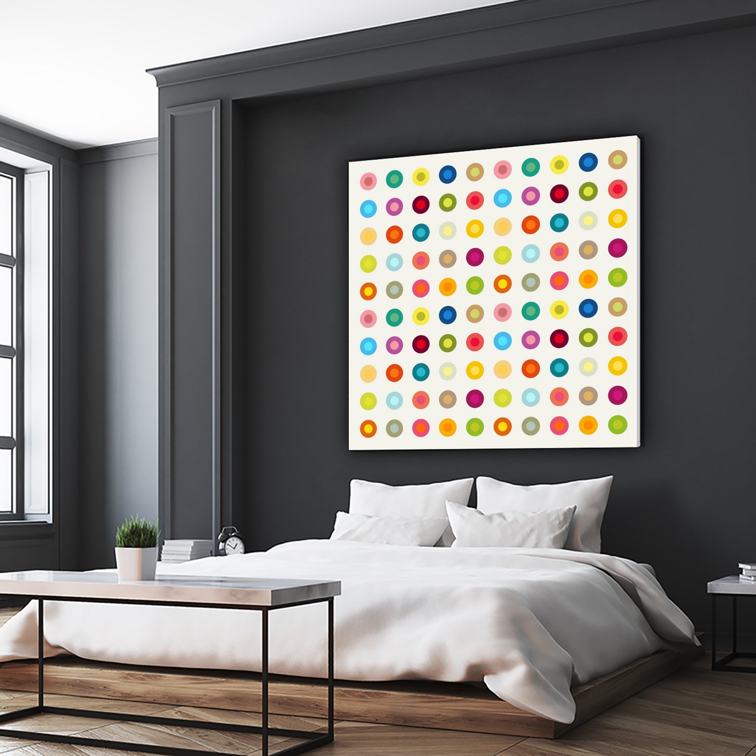 Vintage and Colourful Circles by Jean-christophe Tabary on GIANT ART - yellow digital drawing