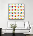 Vintage and Colourful Circles by Jean-christophe Tabary on GIANT ART - yellow digital drawing