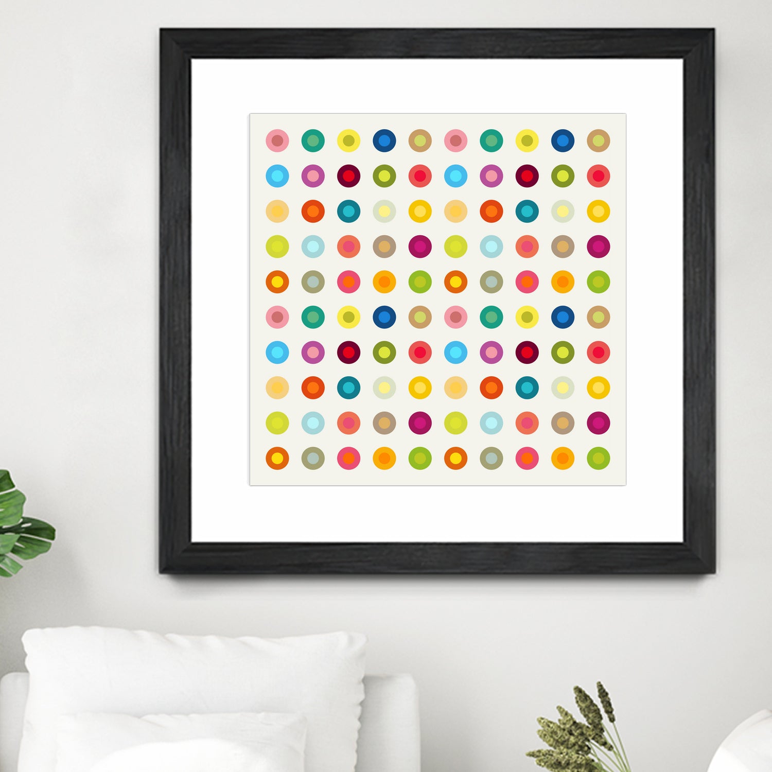 Vintage and Colourful Circles by Jean-christophe Tabary on GIANT ART - yellow digital drawing