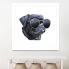 Pug Life by Karim Aboud on GIANT ART - black digital painting