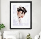 Audrey Hepburn by Dmitry Belov on GIANT ART - white digital painting