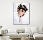 Audrey Hepburn by Dmitry Belov on GIANT ART - white digital painting