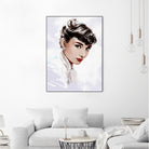 Audrey Hepburn by Dmitry Belov on GIANT ART - white digital painting