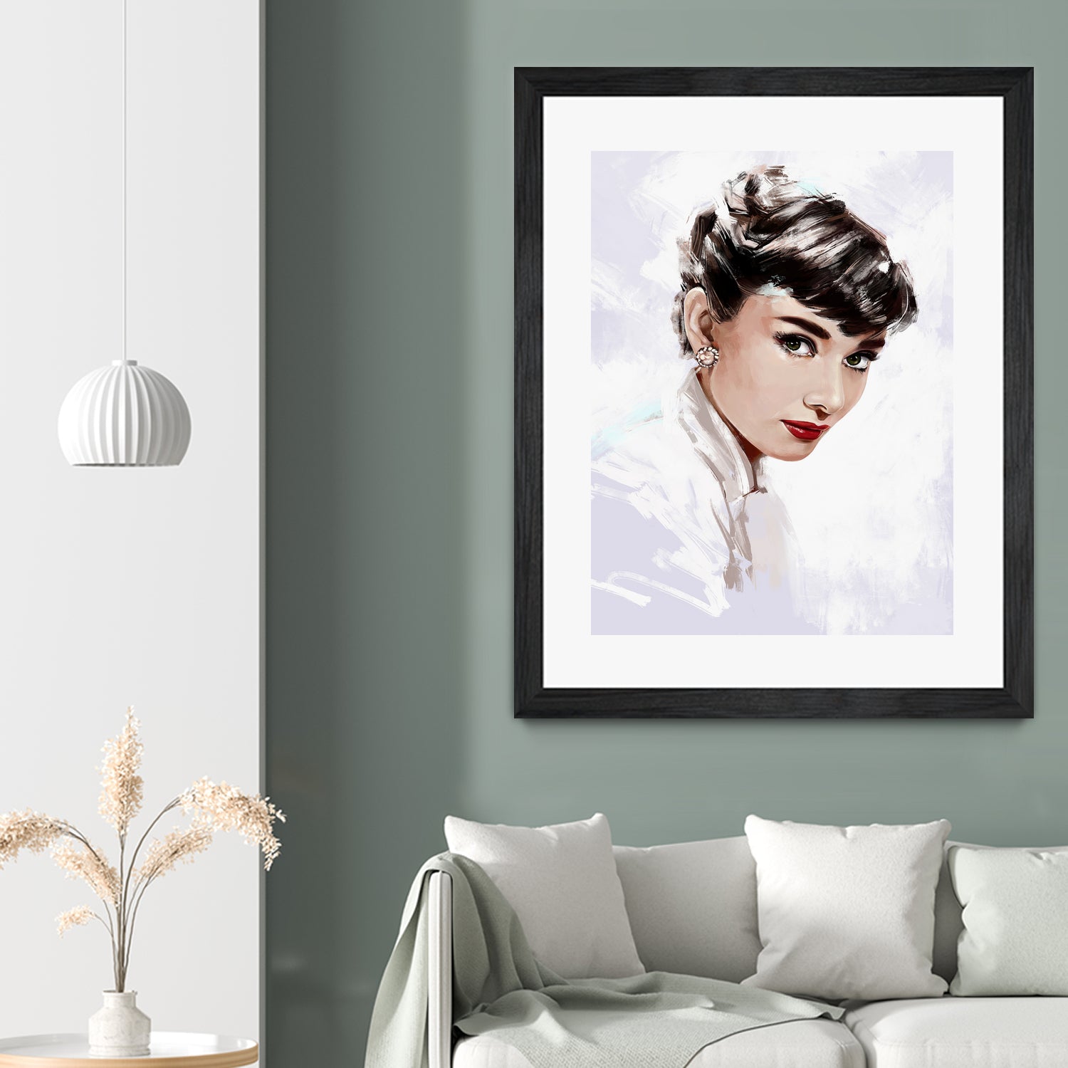 Audrey Hepburn by Dmitry Belov on GIANT ART - white digital painting