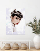 Audrey Hepburn by Dmitry Belov on GIANT ART - white digital painting