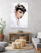 Audrey Hepburn by Dmitry Belov on GIANT ART - white digital painting
