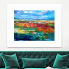 Fields by Aleksandar Stankovic on GIANT ART - orange mixed media