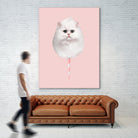 COTTON CANDY CAT by Jonas Loose on GIANT ART - pink photo manipulation