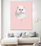 COTTON CANDY CAT by Jonas Loose on GIANT ART - pink photo manipulation