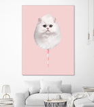 COTTON CANDY CAT by Jonas Loose on GIANT ART - pink photo manipulation