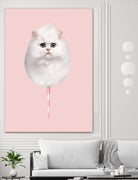 COTTON CANDY CAT by Jonas Loose on GIANT ART - pink photo manipulation