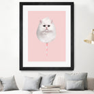 COTTON CANDY CAT by Jonas Loose on GIANT ART - pink photo manipulation