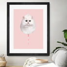 COTTON CANDY CAT by Jonas Loose on GIANT ART - pink photo manipulation