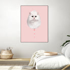 COTTON CANDY CAT by Jonas Loose on GIANT ART - pink photo manipulation