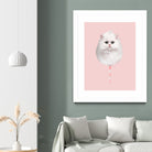 COTTON CANDY CAT by Jonas Loose on GIANT ART - pink photo manipulation