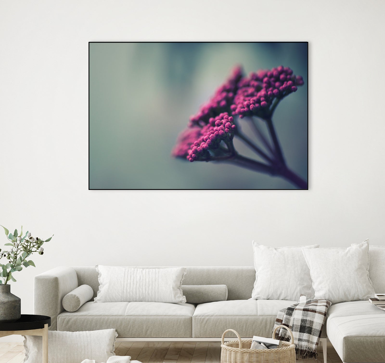 Pink winter flowers by Giordano Aita on GIANT ART - fuchsia photo illustration