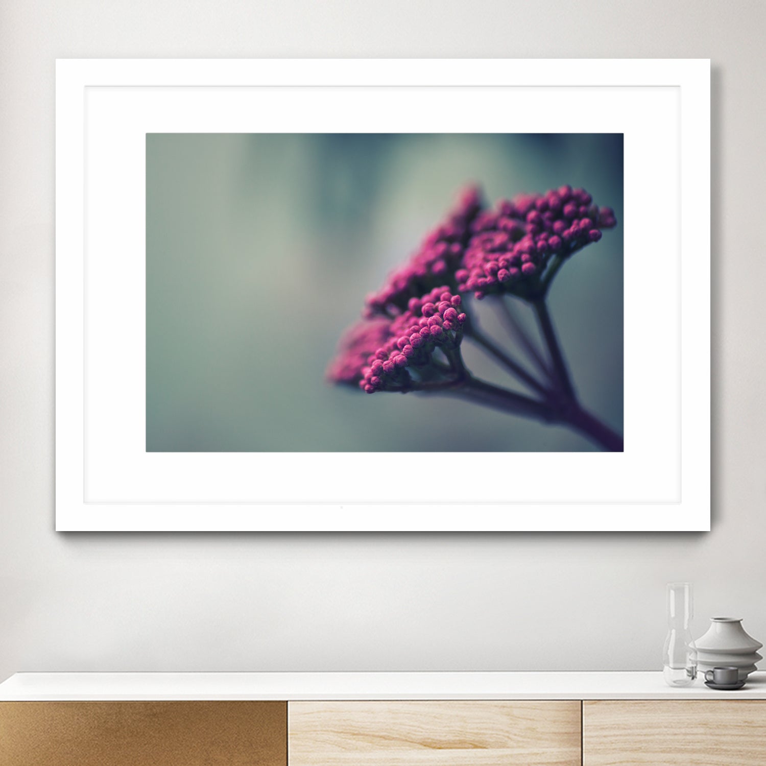 Pink winter flowers by Giordano Aita on GIANT ART - fuchsia photo illustration