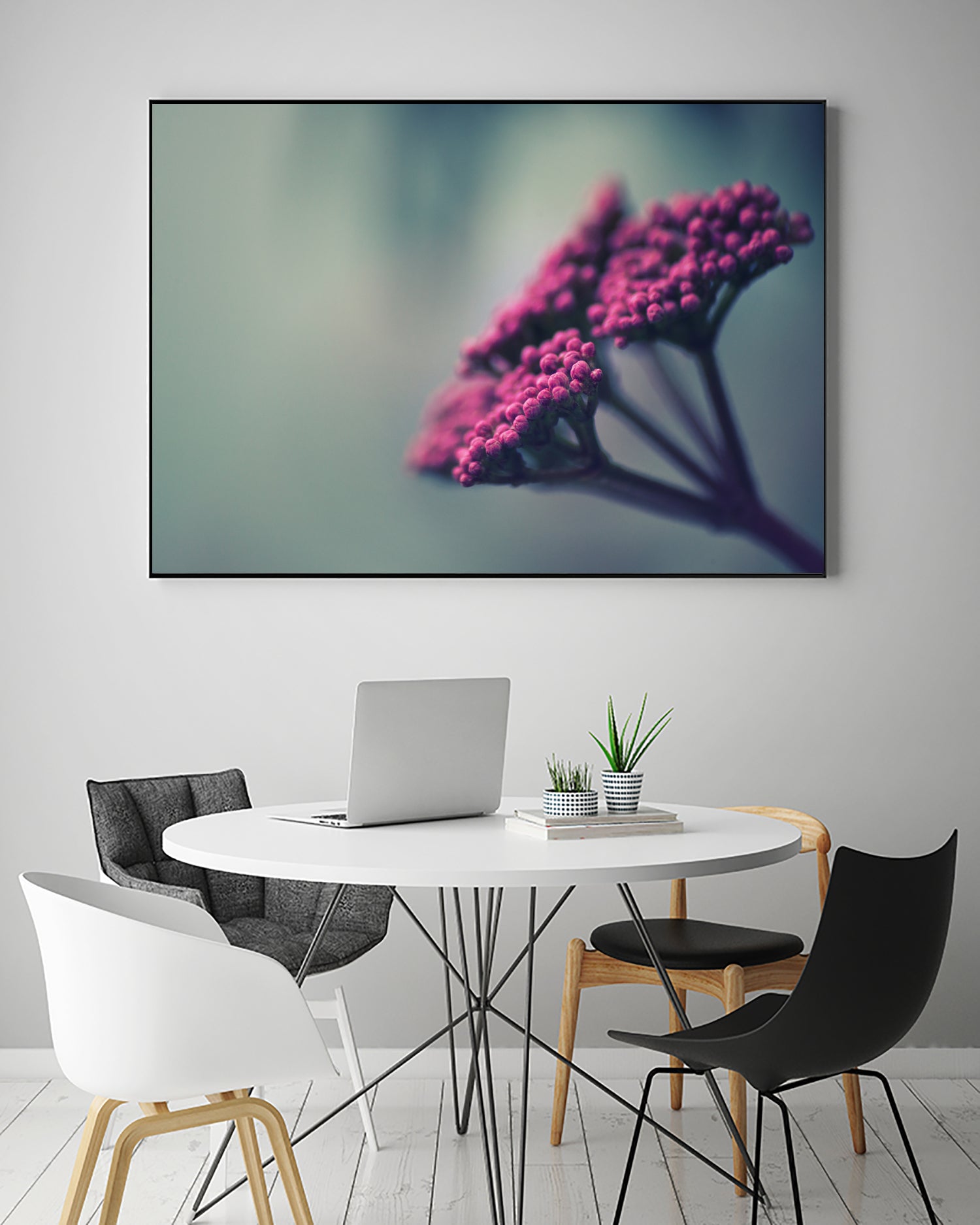 Pink winter flowers by Giordano Aita on GIANT ART - fuchsia photo illustration