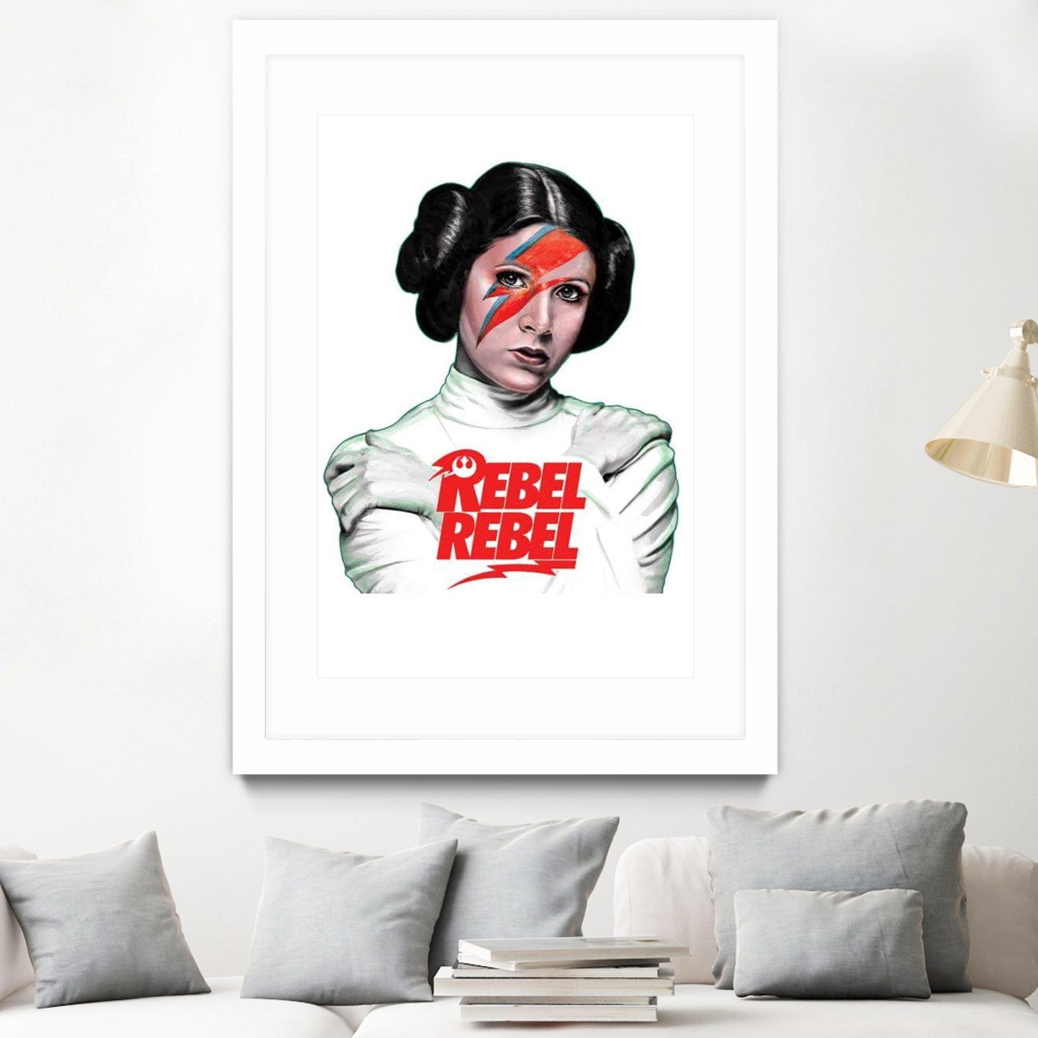 LEIA REBEL REBEL by Mike Tyau on GIANT ART - white digital painting