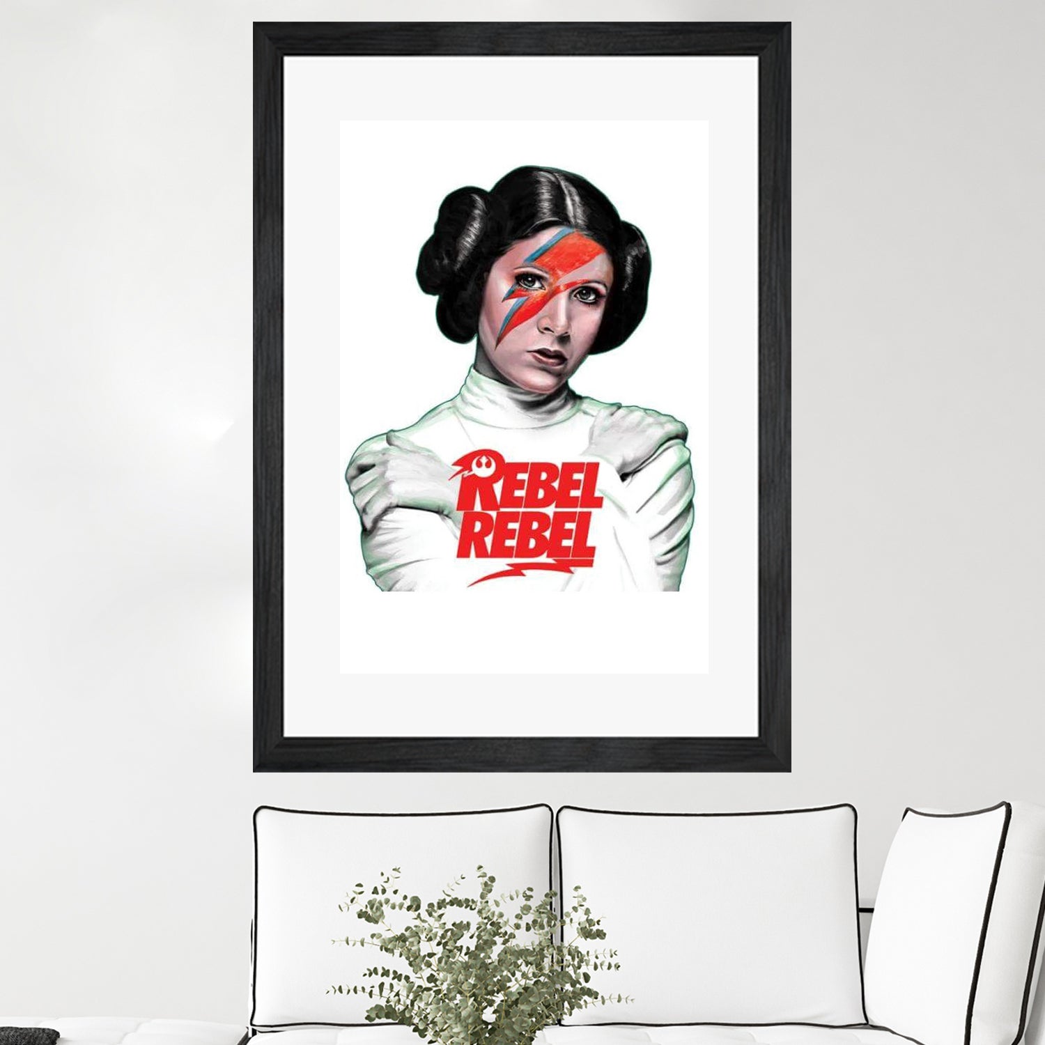 LEIA REBEL REBEL by Mike Tyau on GIANT ART - white digital painting