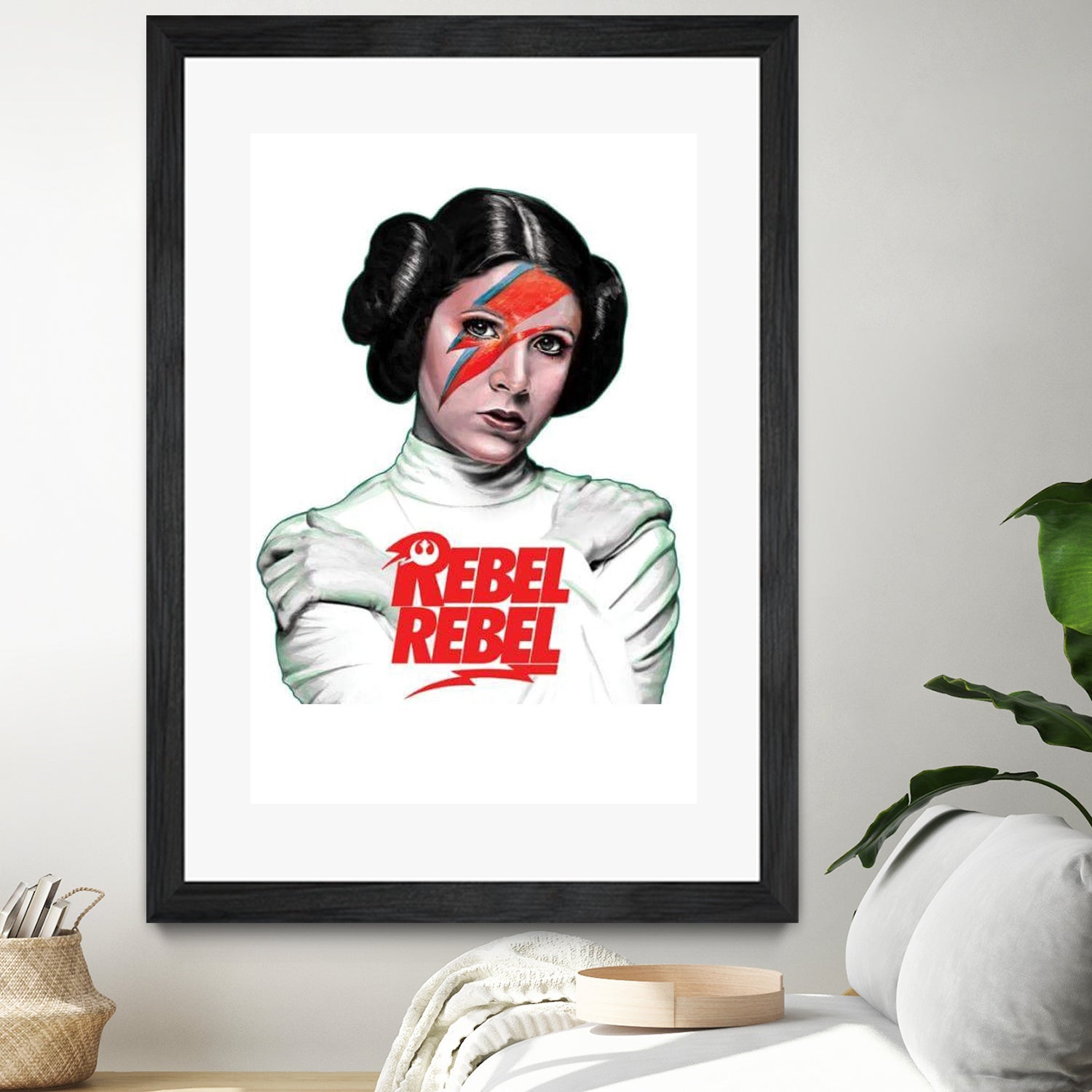 LEIA REBEL REBEL by Mike Tyau on GIANT ART - white digital painting