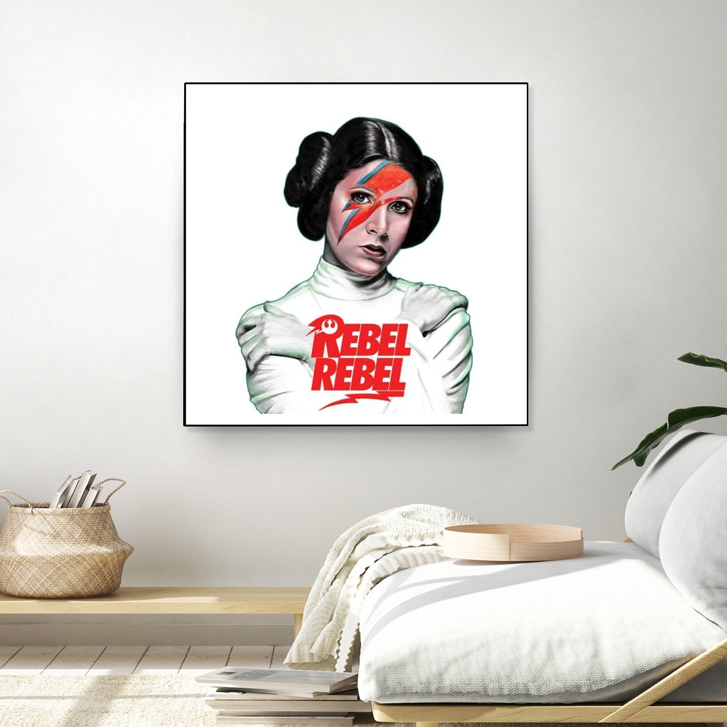 LEIA REBEL REBEL by Mike Tyau on GIANT ART - white digital painting