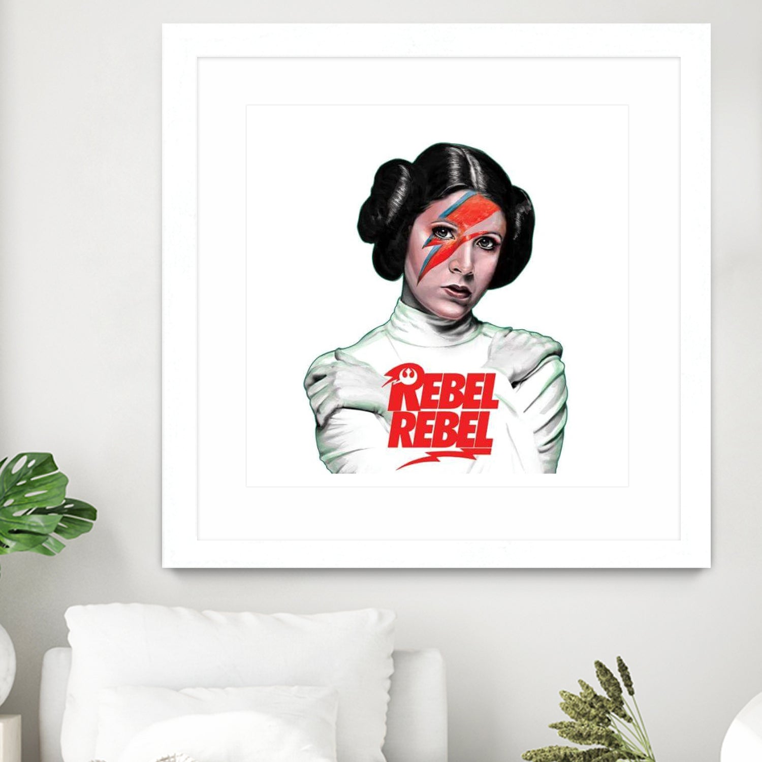 LEIA REBEL REBEL by Mike Tyau on GIANT ART - white digital painting