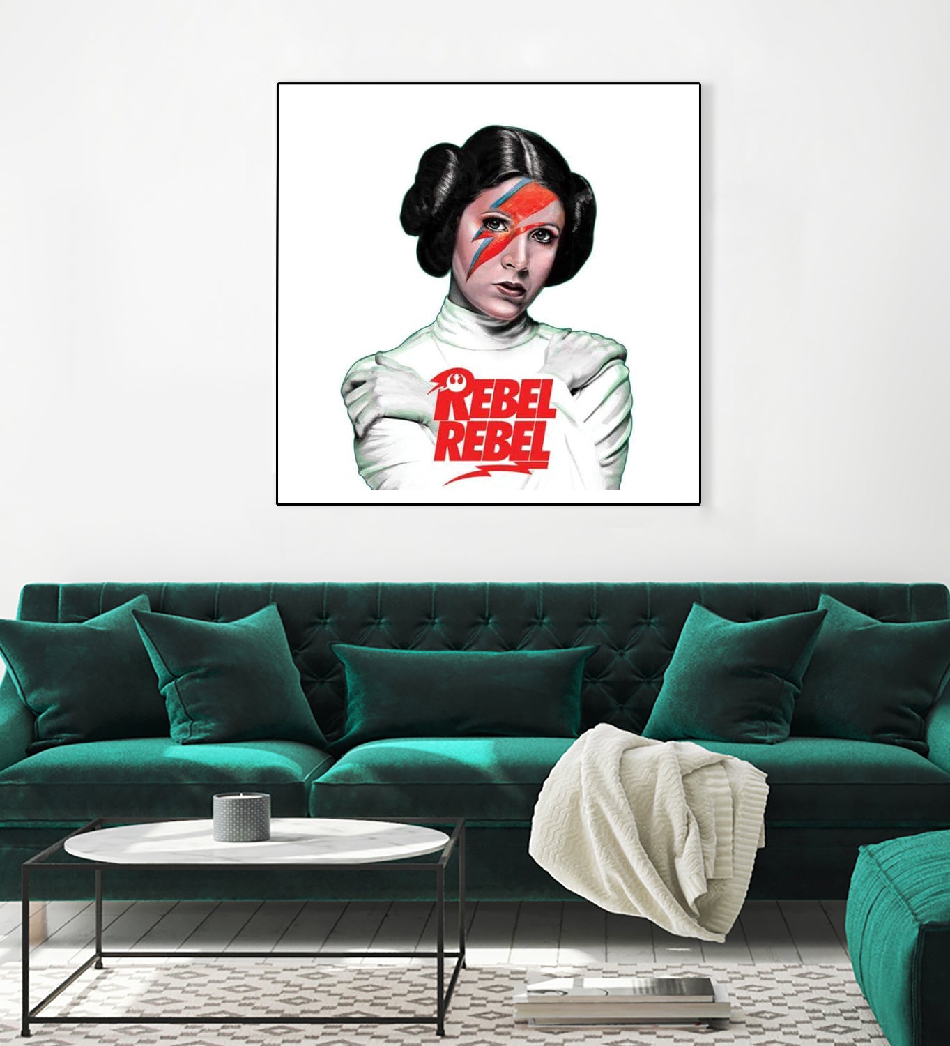 LEIA REBEL REBEL by Mike Tyau on GIANT ART - white digital painting