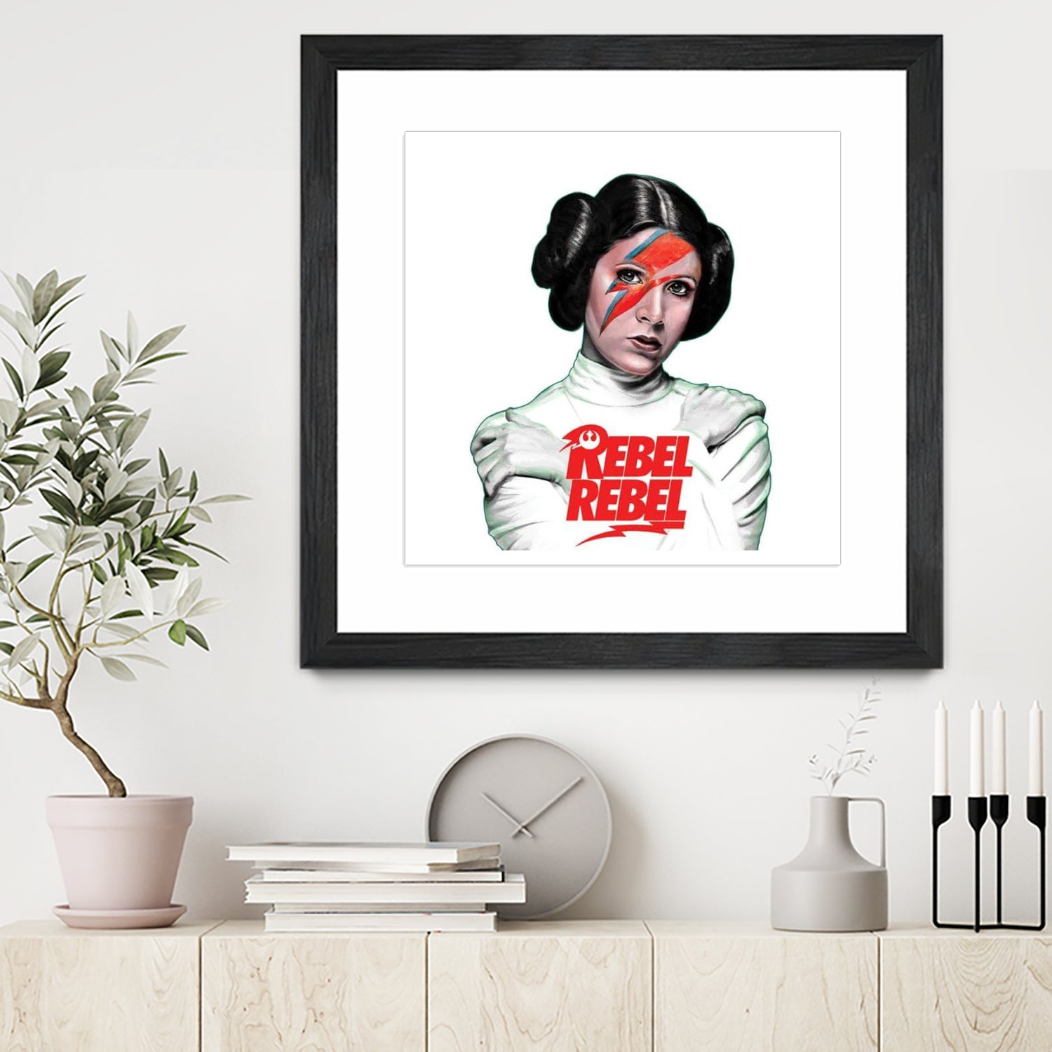 LEIA REBEL REBEL by Mike Tyau on GIANT ART - white digital painting