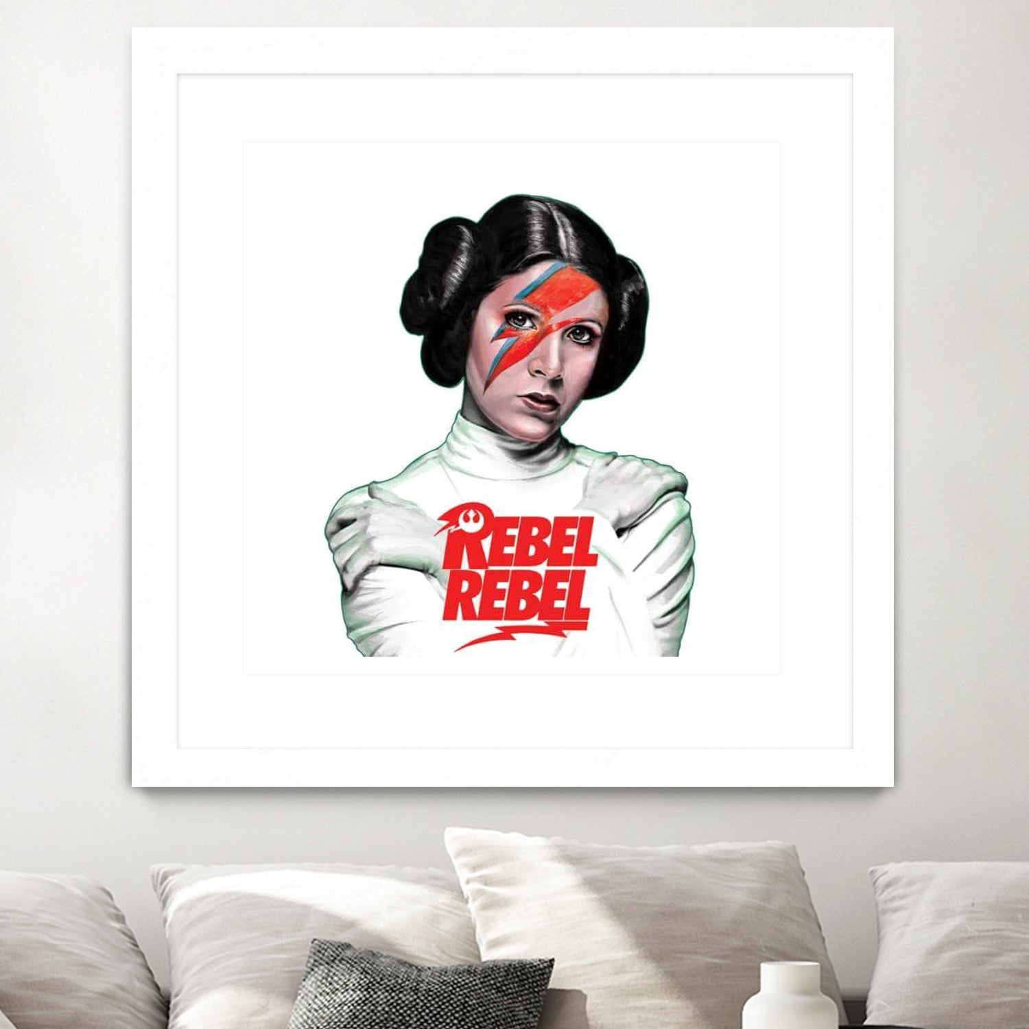 LEIA REBEL REBEL by Mike Tyau on GIANT ART - white digital painting