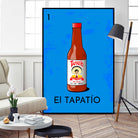 El Tapatío by Pablo Olmos-Garcia on GIANT ART - blue vector illustration