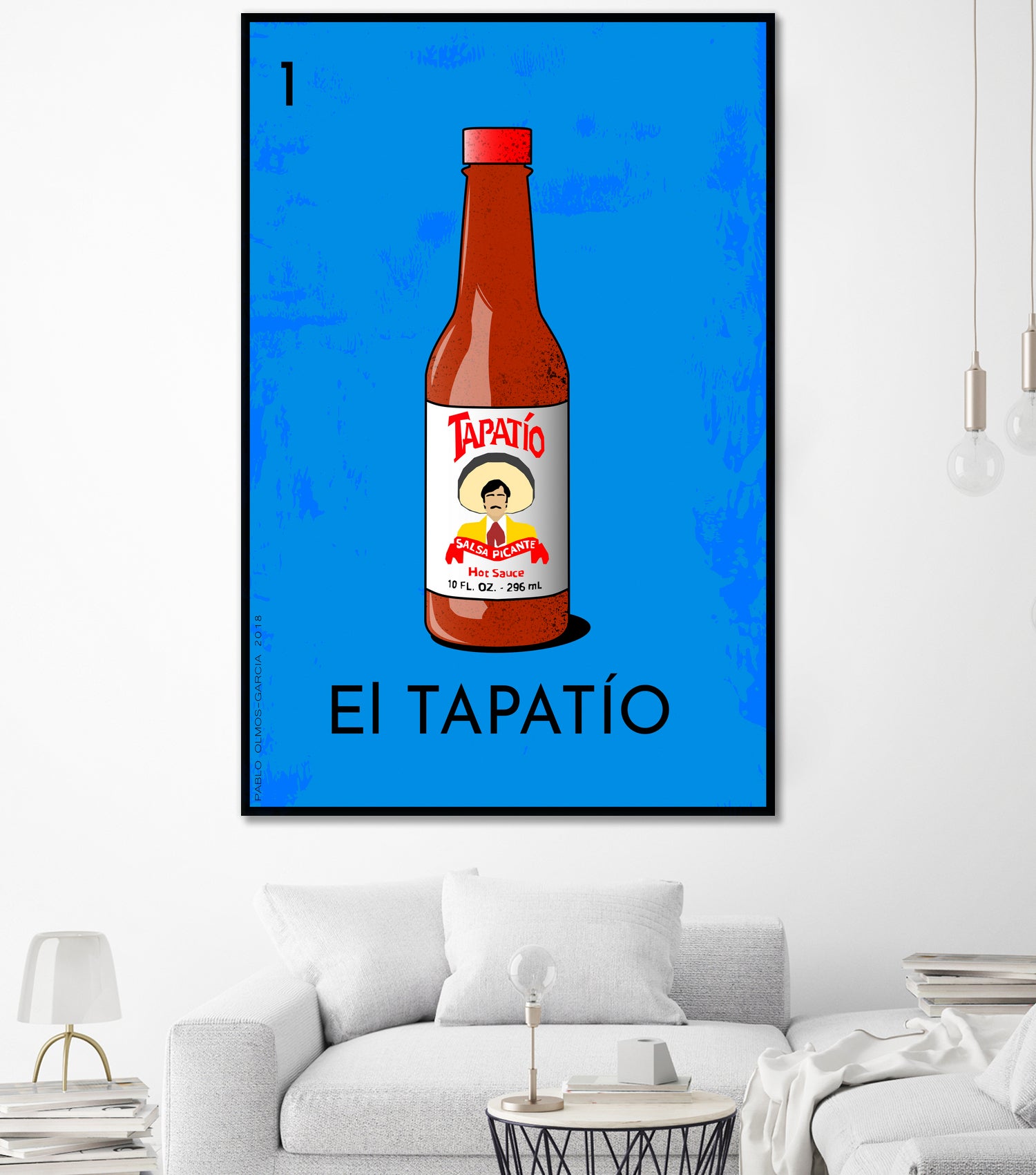 El Tapatío by Pablo Olmos-Garcia on GIANT ART - blue vector illustration