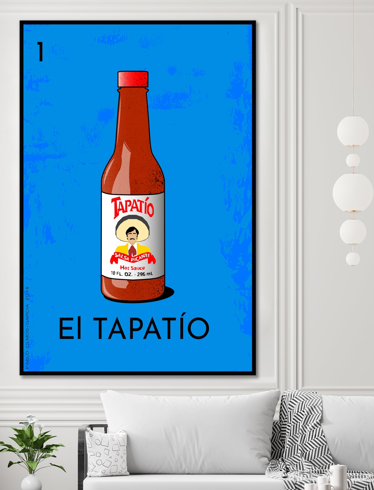 El Tapatío by Pablo Olmos-Garcia on GIANT ART - blue vector illustration