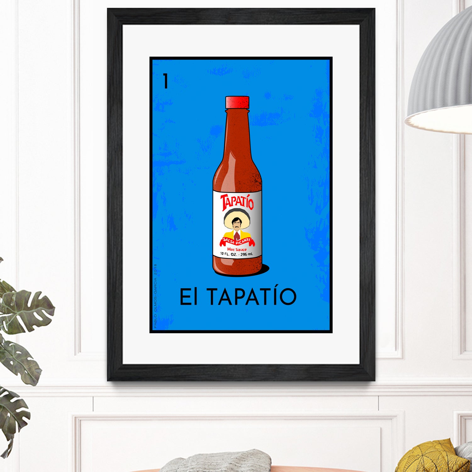 El Tapatío by Pablo Olmos-Garcia on GIANT ART - blue vector illustration