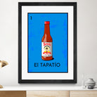 El Tapatío by Pablo Olmos-Garcia on GIANT ART - blue vector illustration