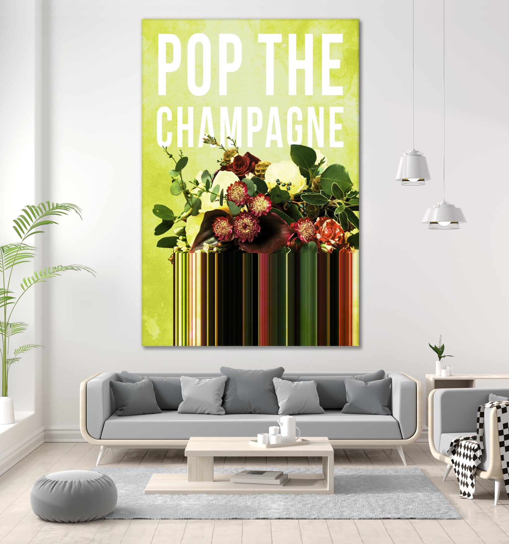 Pop the Champagne by Grace Patterson on GIANT ART - green photo manipulation