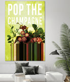 Pop the Champagne by Grace Patterson on GIANT ART - green photo manipulation