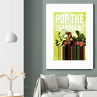 Pop the Champagne by Grace Patterson on GIANT ART - green photo manipulation