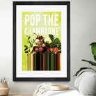 Pop the Champagne by Grace Patterson on GIANT ART - green photo manipulation