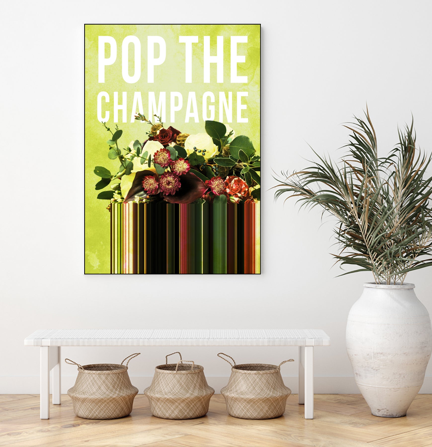 Pop the Champagne by Grace Patterson on GIANT ART - green photo manipulation