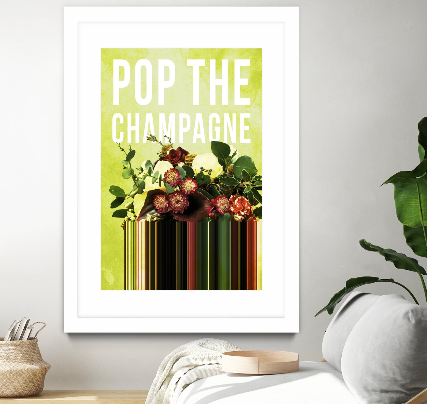 Pop the Champagne by Grace Patterson on GIANT ART - green photo manipulation