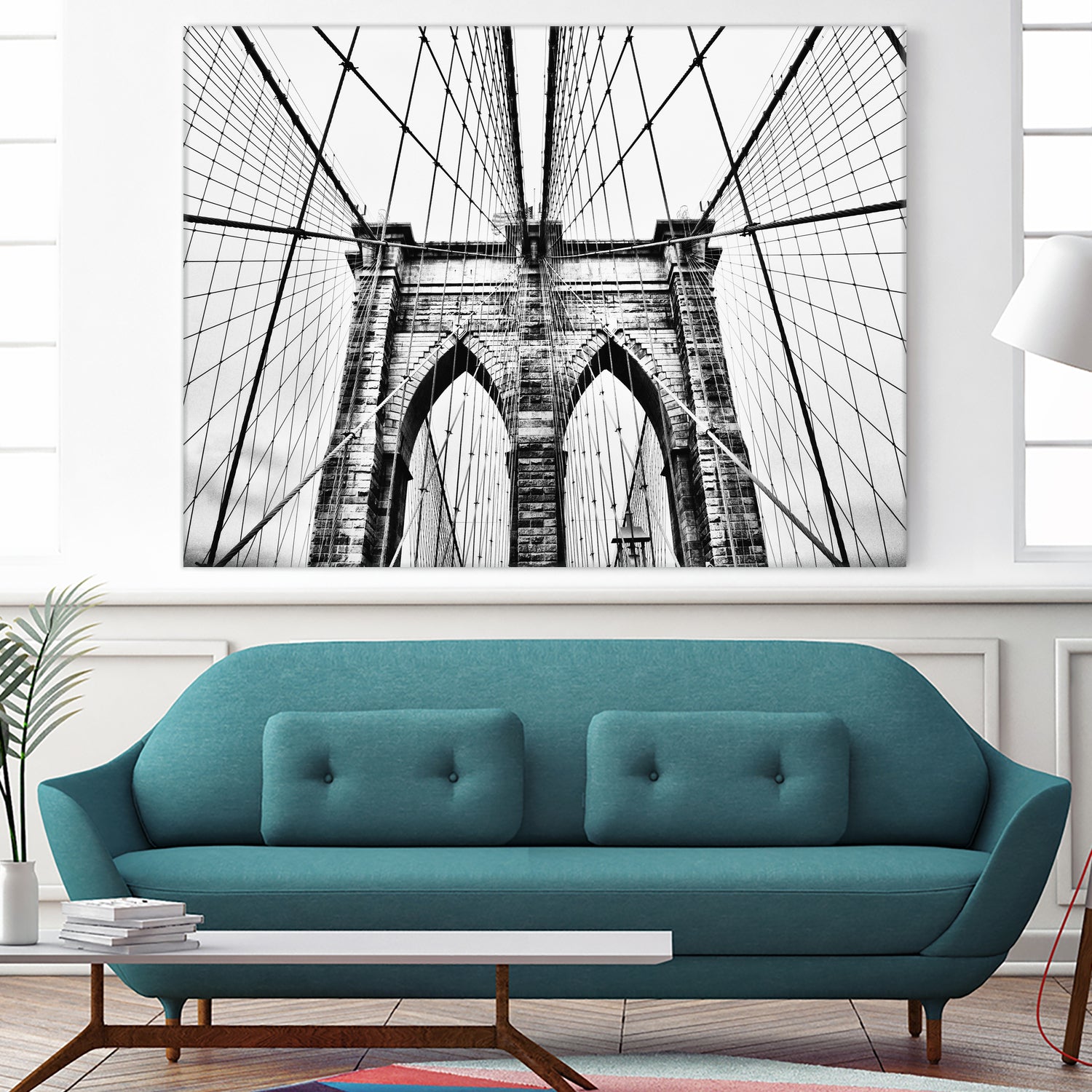 Brooklyn Bridge v by Haris Kavalla on GIANT ART - black photo manipulation