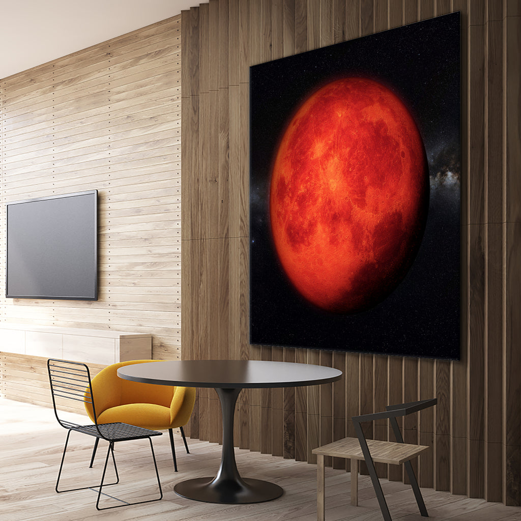 Super bloody Moon by Tenyo Marchev on GIANT ART - red 3d art