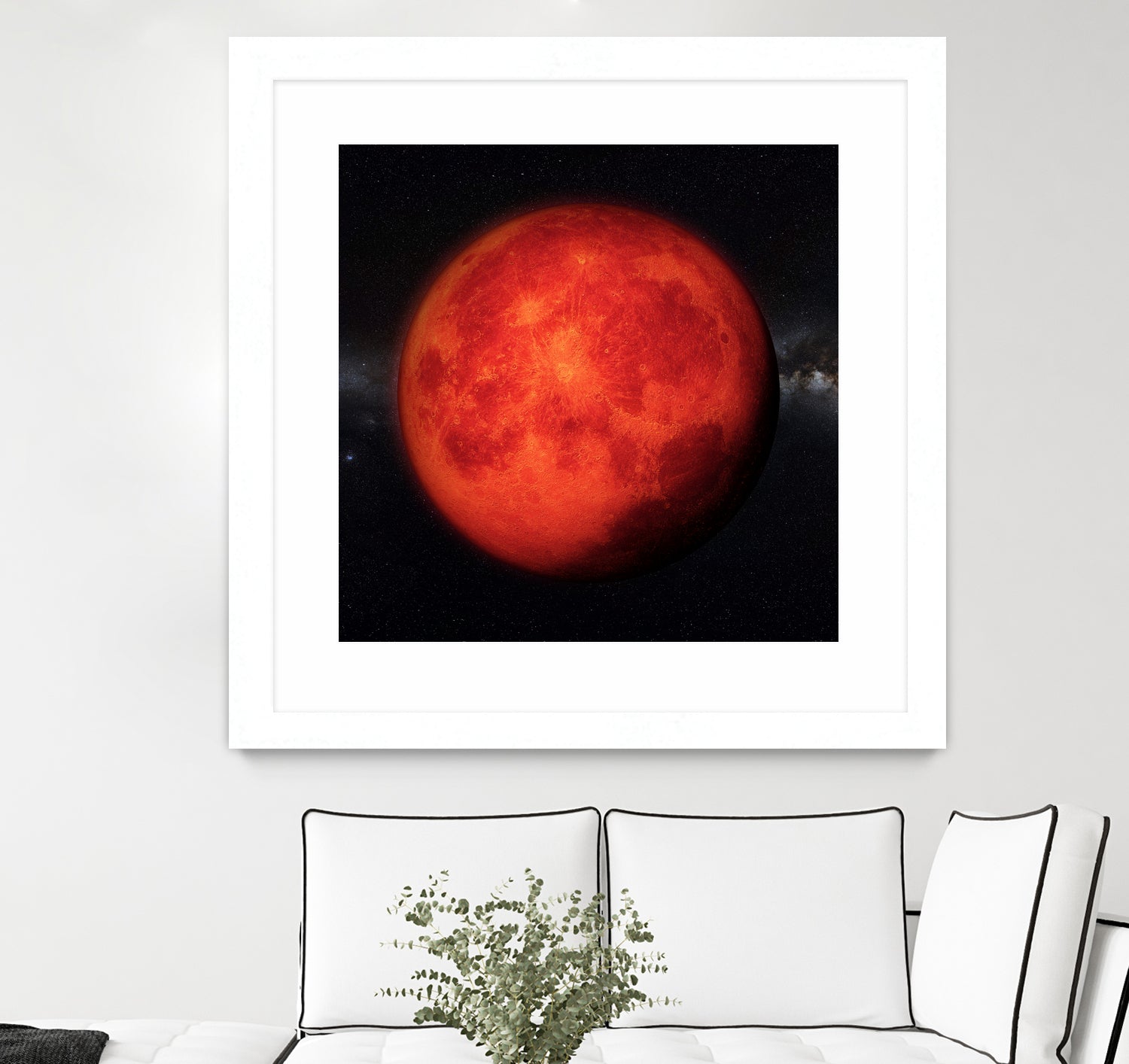 Super bloody Moon by Tenyo Marchev on GIANT ART - red 3d art