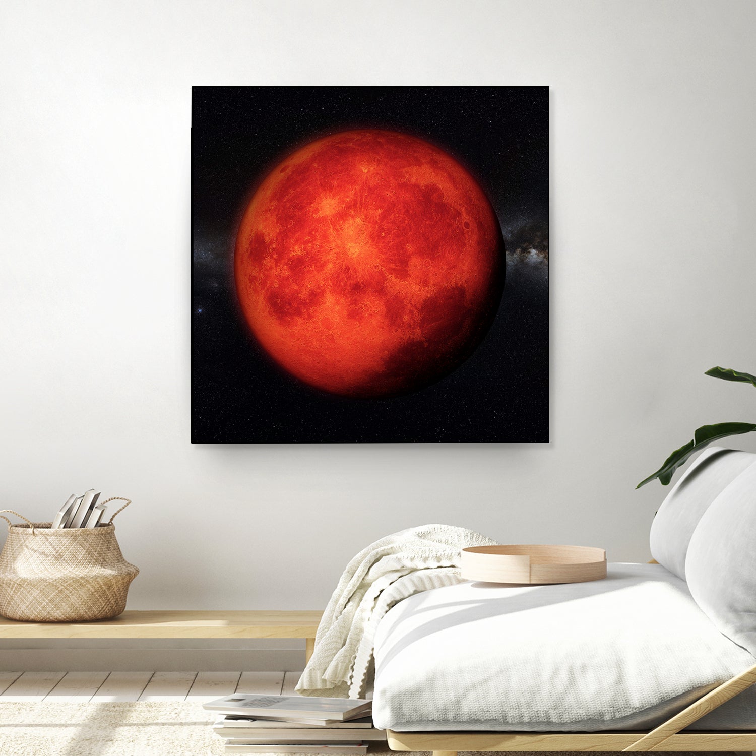 Super bloody Moon by Tenyo Marchev on GIANT ART - red 3d art