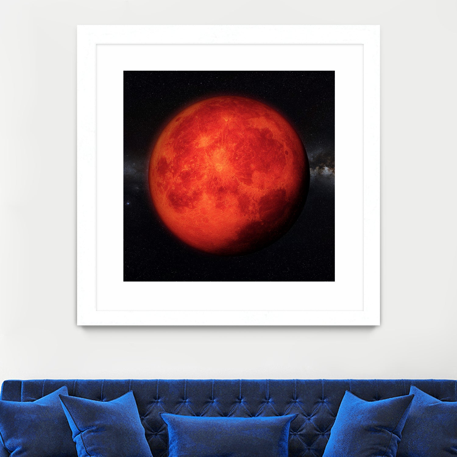 Super bloody Moon by Tenyo Marchev on GIANT ART - red 3d art