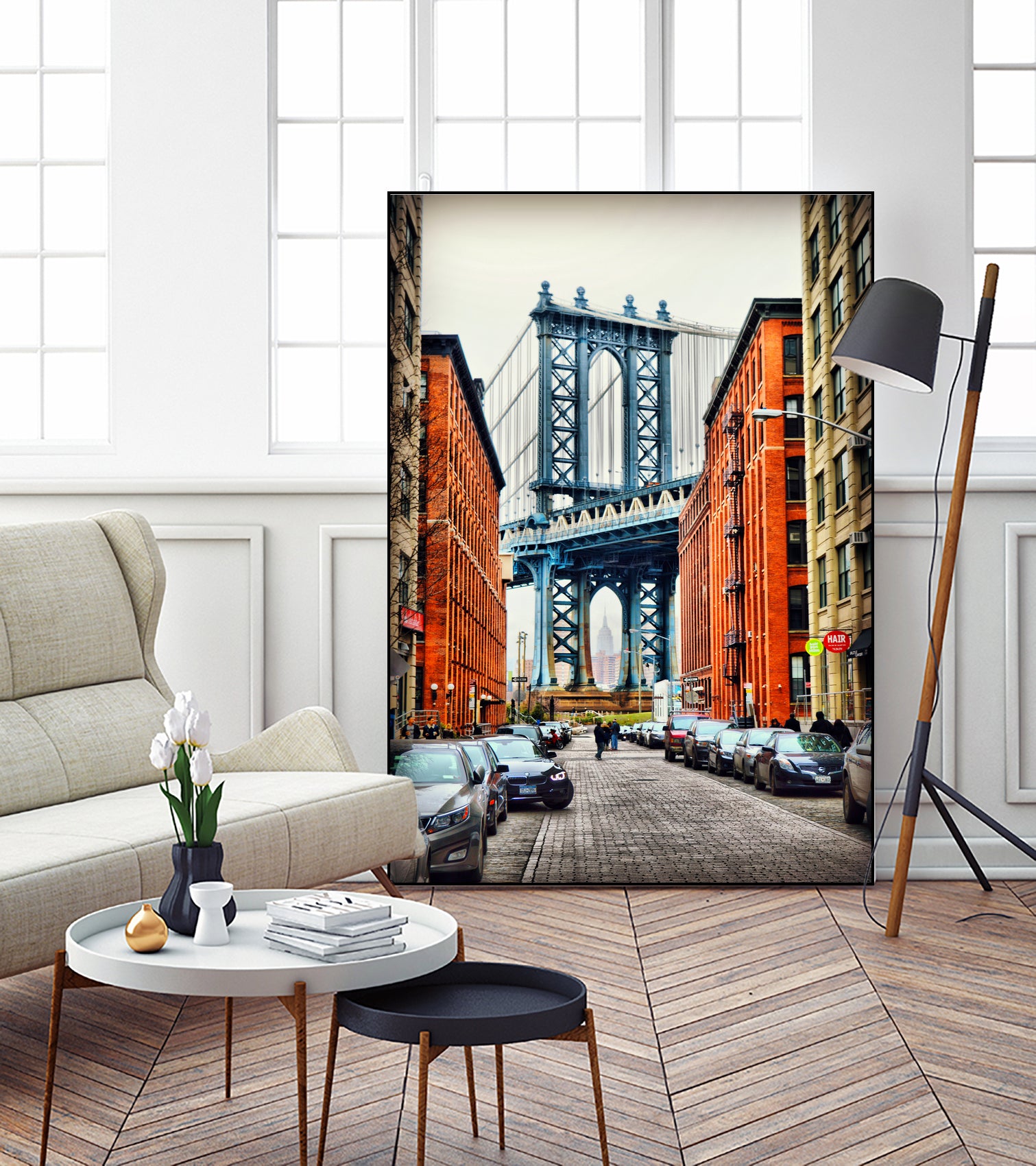 Dumbo New York by Haris Kavalla on GIANT ART - orange photo manipulation