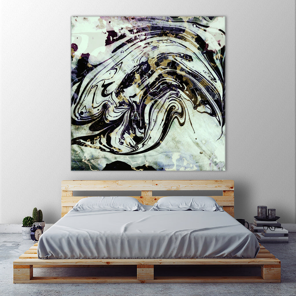 black gold marble by Haris Kavalla on GIANT ART - black digital painting