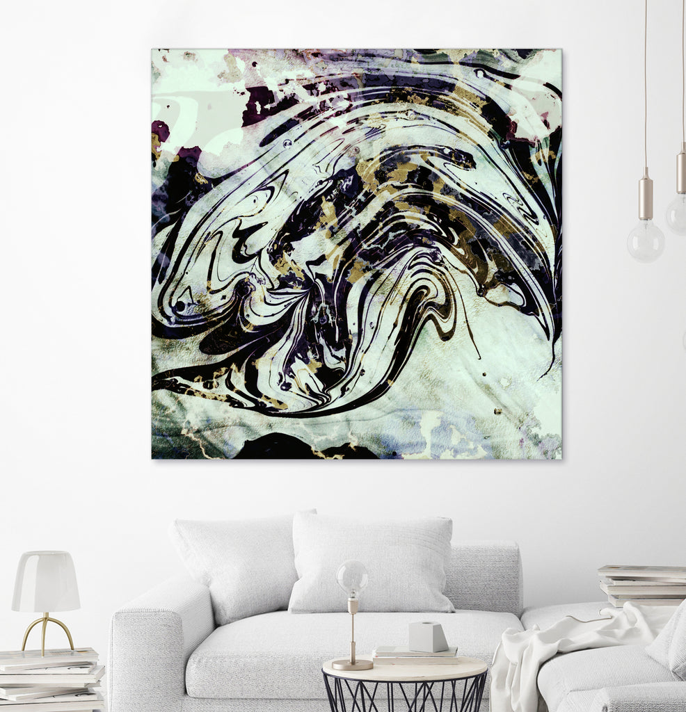 black gold marble by Haris Kavalla on GIANT ART - black digital painting