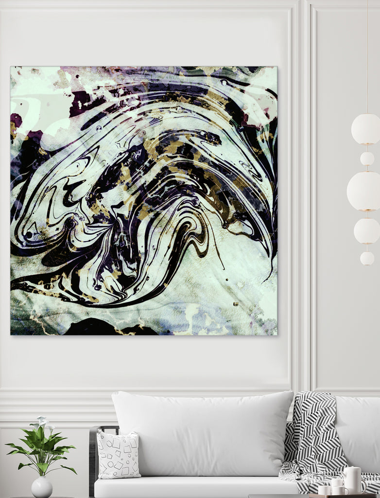 black gold marble by Haris Kavalla on GIANT ART - black digital painting